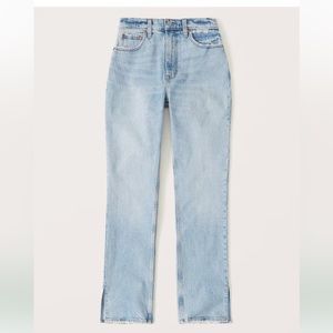 Abercrombie Curve Love Ultra High Rise 90s Straight Jean